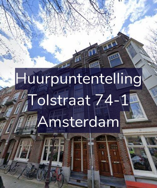 Foto gevel Huurpuntentelling voor Tolstraat 74-1, Amsterdam