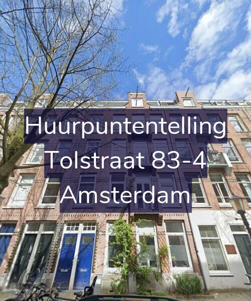 Foto gevel Huurpuntentelling voor Tolstraat 83-4, Amsterdam