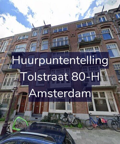 Foto gevel Huurpuntentelling voor Tolstraat 80-H, Amsterdam