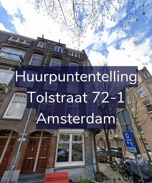 Foto gevel Huurpuntentelling voor Tolstraat 72-1, Amsterdam