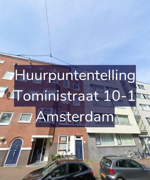 Foto gevel Huurpuntentelling voor Toministraat 10-1, Amsterdam