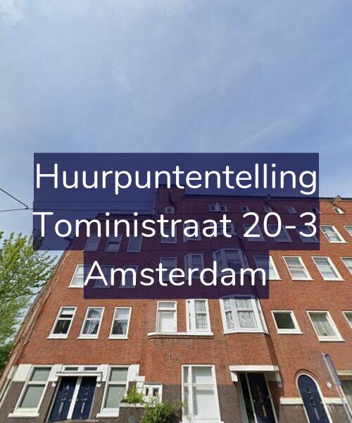 Foto gevel Huurpuntentelling voor Toministraat 20-3, Amsterdam