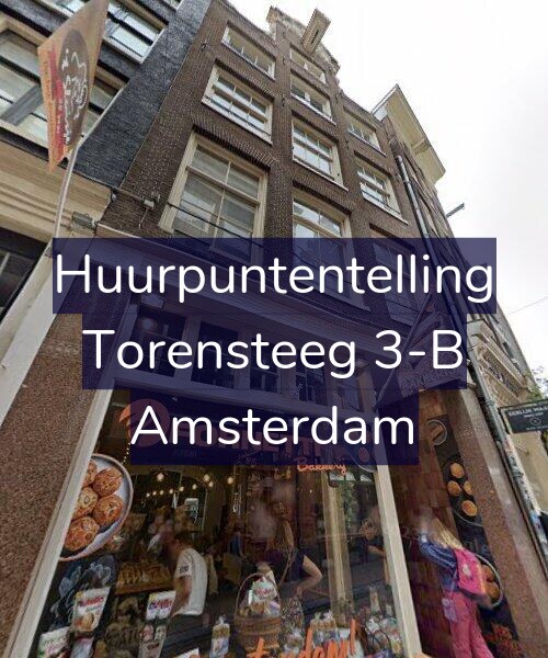 Foto gevel Huurpuntentelling voor Torensteeg 3-B, Amsterdam