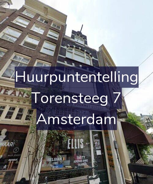 Foto gevel Huurpuntentelling voor Torensteeg 7, Amsterdam