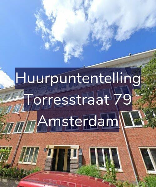 Foto gevel Huurpuntentelling voor Torresstraat 79, Amsterdam
