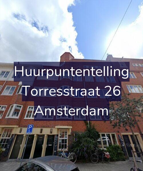 Foto gevel Huurpuntentelling voor Torresstraat 26, Amsterdam