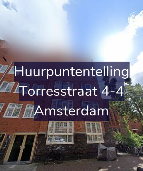 Foto gevel Huurpuntentelling voor Torresstraat 4-4, Amsterdam