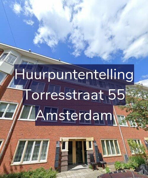 Foto gevel Huurpuntentelling voor Torresstraat 55, Amsterdam
