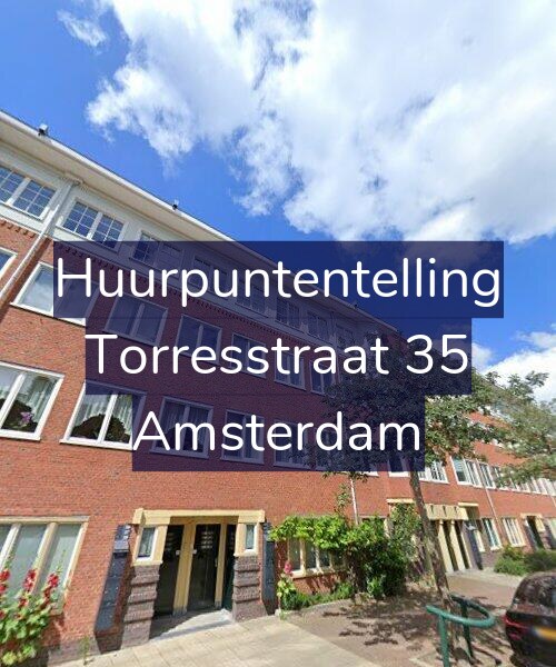Foto gevel Huurpuntentelling voor Torresstraat 35, Amsterdam