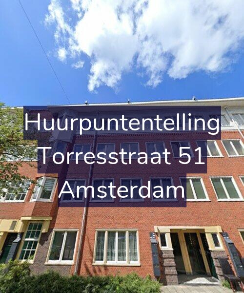Foto gevel Huurpuntentelling voor Torresstraat 51, Amsterdam