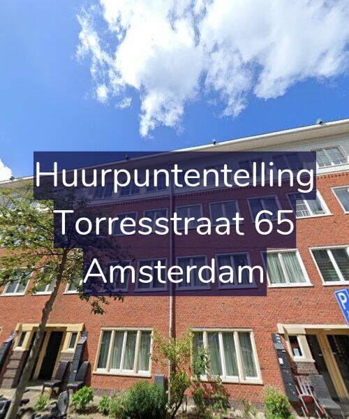 Foto gevel Huurpuntentelling voor Torresstraat 65, Amsterdam