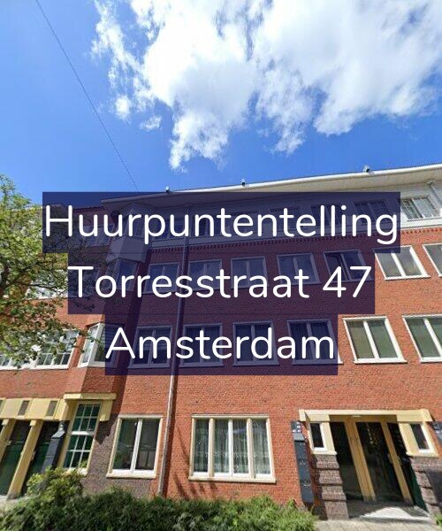 Foto gevel Huurpuntentelling voor Torresstraat 47, Amsterdam