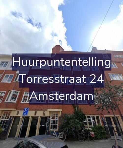 Foto gevel Huurpuntentelling voor Torresstraat 24, Amsterdam