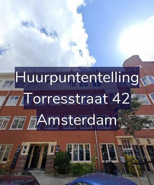 Foto gevel Huurpuntentelling voor Torresstraat 42, Amsterdam