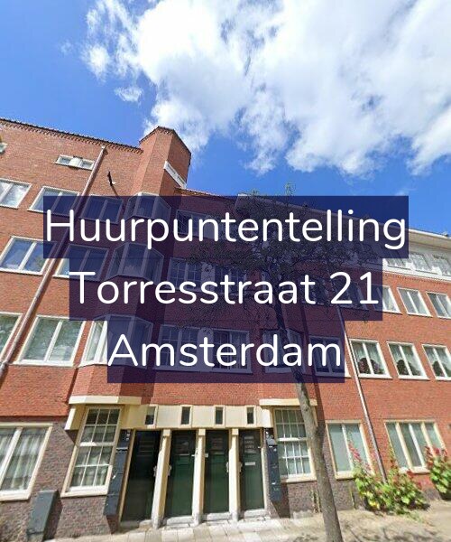 Foto gevel Huurpuntentelling voor Torresstraat 21, Amsterdam