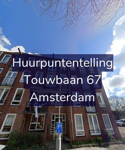 Foto gevel Huurpuntentelling voor Touwbaan 67, Amsterdam