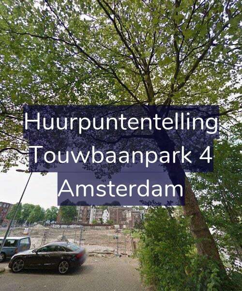 Foto gevel Huurpuntentelling voor Touwbaanpark 4, Amsterdam