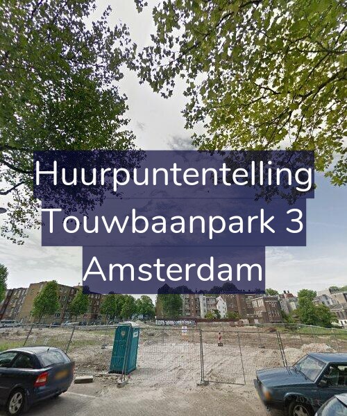 Foto gevel Huurpuntentelling voor Touwbaanpark 3, Amsterdam