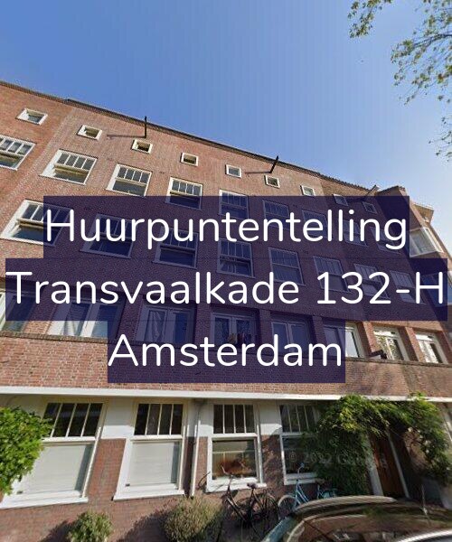 Foto gevel Huurpuntentelling voor Transvaalkade 132-H, Amsterdam
