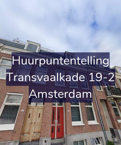 Foto gevel Huurpuntentelling voor Transvaalkade 19-2, Amsterdam