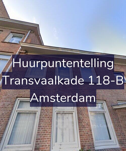 Foto gevel Huurpuntentelling voor Transvaalkade 118-B, Amsterdam