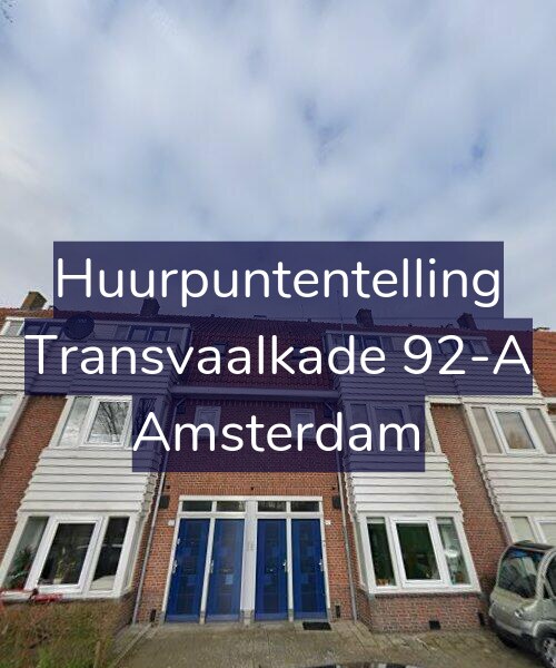Foto gevel Huurpuntentelling voor Transvaalkade 92-A, Amsterdam
