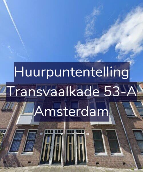 Foto gevel Huurpuntentelling voor Transvaalkade 53-A, Amsterdam