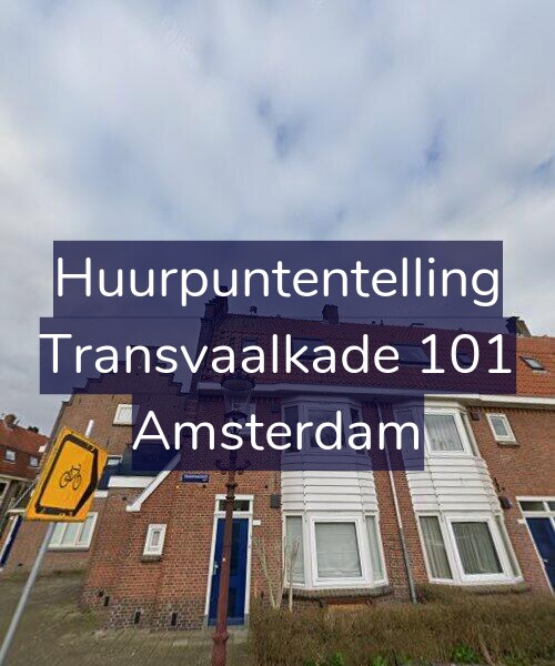 Foto gevel Huurpuntentelling voor Transvaalkade 101, Amsterdam