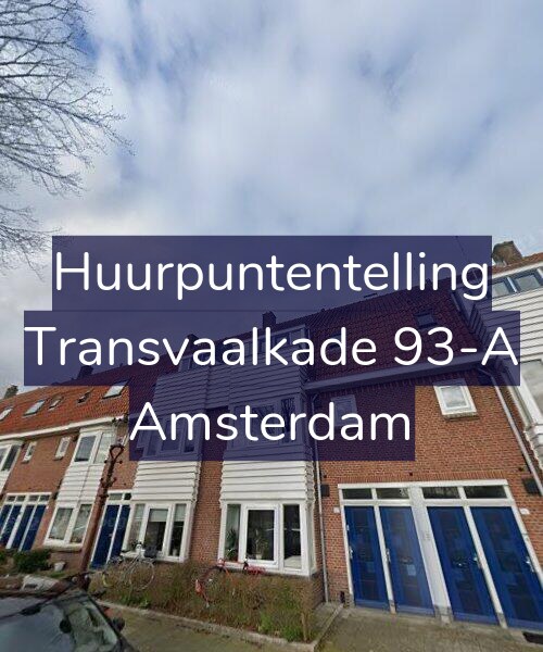 Foto gevel Huurpuntentelling voor Transvaalkade 93-A, Amsterdam
