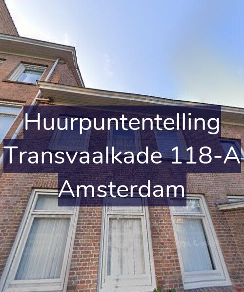 Foto gevel Huurpuntentelling voor Transvaalkade 118-A, Amsterdam