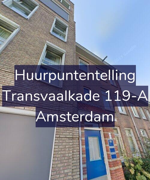 Foto gevel Huurpuntentelling voor Transvaalkade 119-A, Amsterdam