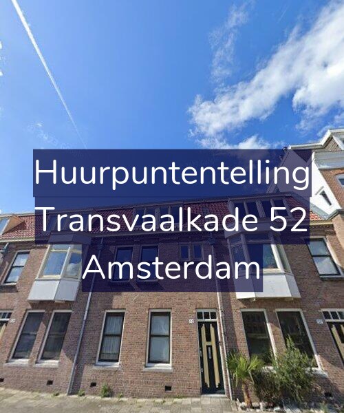 Foto gevel Huurpuntentelling voor Transvaalkade 52, Amsterdam