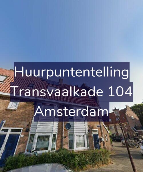 Foto gevel Huurpuntentelling voor Transvaalkade 104, Amsterdam