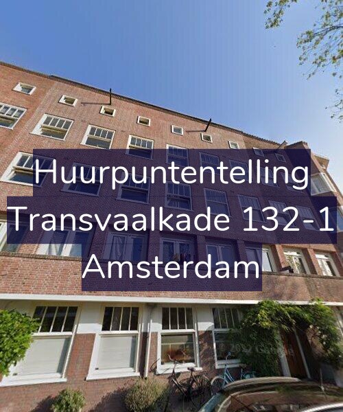 Foto gevel Huurpuntentelling voor Transvaalkade 132-1, Amsterdam