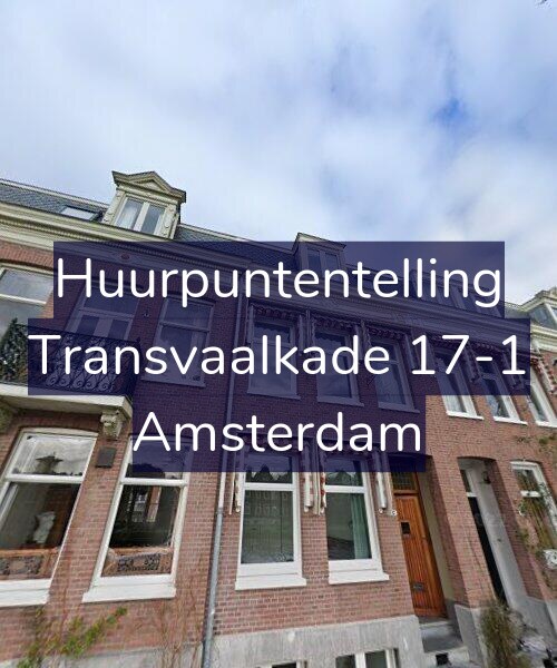 Foto gevel Huurpuntentelling voor Transvaalkade 17-1, Amsterdam