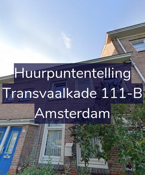Foto gevel Huurpuntentelling voor Transvaalkade 111-B, Amsterdam