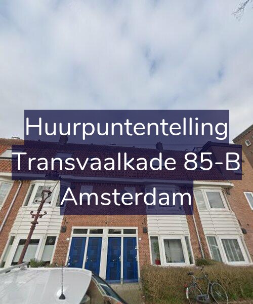 Foto gevel Huurpuntentelling voor Transvaalkade 85-B, Amsterdam