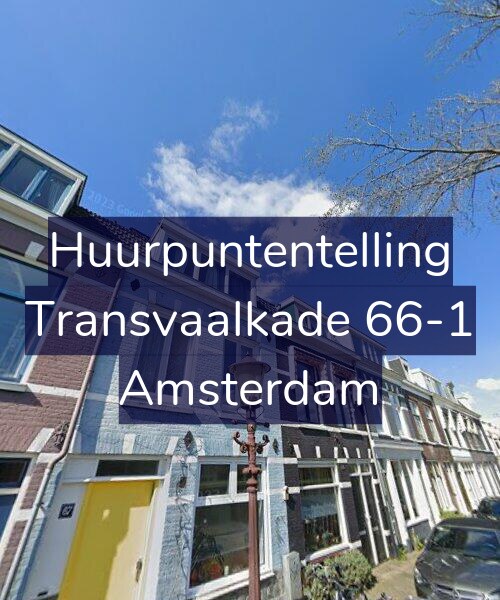 Foto gevel Huurpuntentelling voor Transvaalkade 66-1, Amsterdam