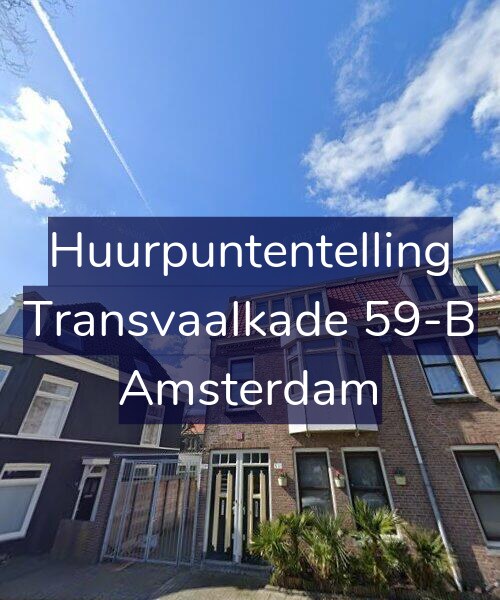 Foto gevel Huurpuntentelling voor Transvaalkade 59-B, Amsterdam