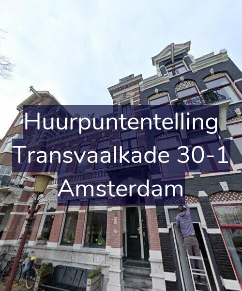 Foto gevel Huurpuntentelling voor Transvaalkade 30-1, Amsterdam