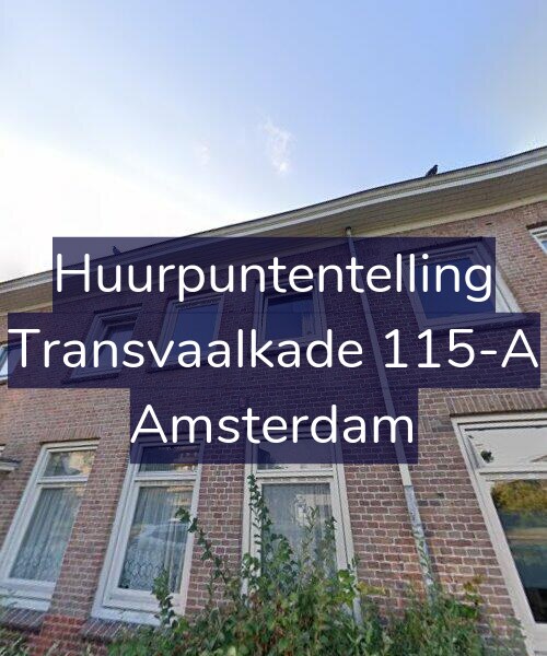 Foto gevel Huurpuntentelling voor Transvaalkade 115-A, Amsterdam