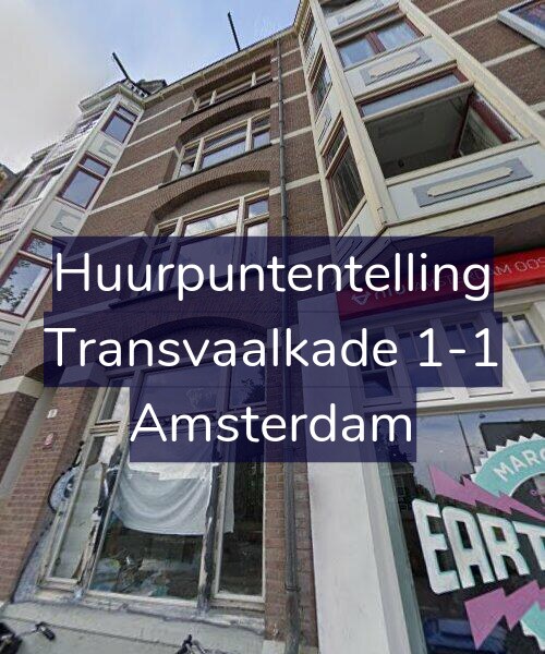 Foto gevel Huurpuntentelling voor Transvaalkade 1-1, Amsterdam