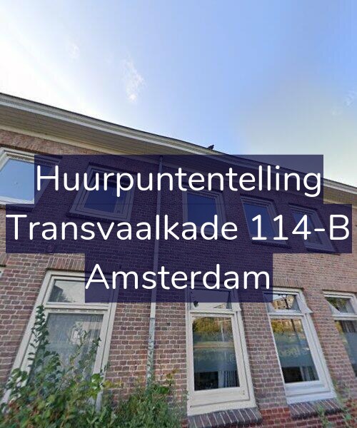 Foto gevel Huurpuntentelling voor Transvaalkade 114-B, Amsterdam