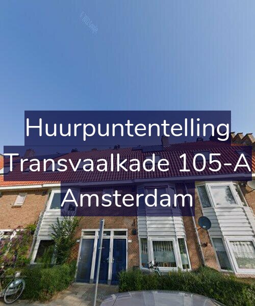 Foto gevel Huurpuntentelling voor Transvaalkade 105-A, Amsterdam