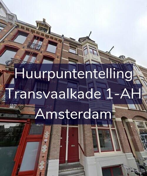 Foto gevel Huurpuntentelling voor Transvaalkade 1-AH, Amsterdam