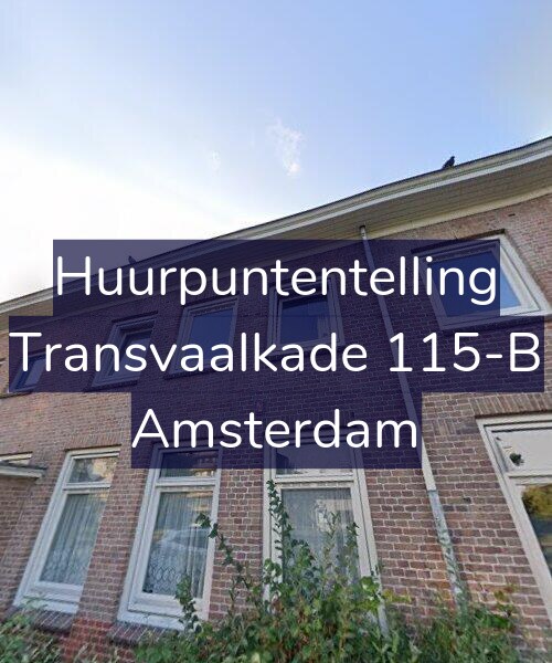 Foto gevel Huurpuntentelling voor Transvaalkade 115-B, Amsterdam