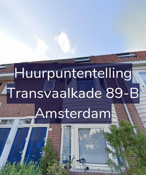 Foto gevel Huurpuntentelling voor Transvaalkade 89-B, Amsterdam