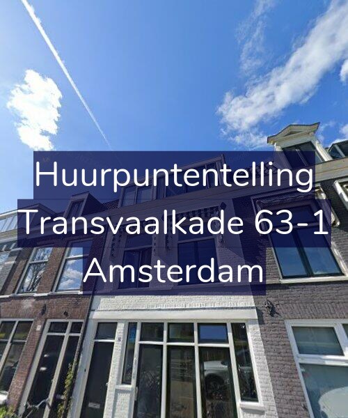 Foto gevel Huurpuntentelling voor Transvaalkade 63-1, Amsterdam