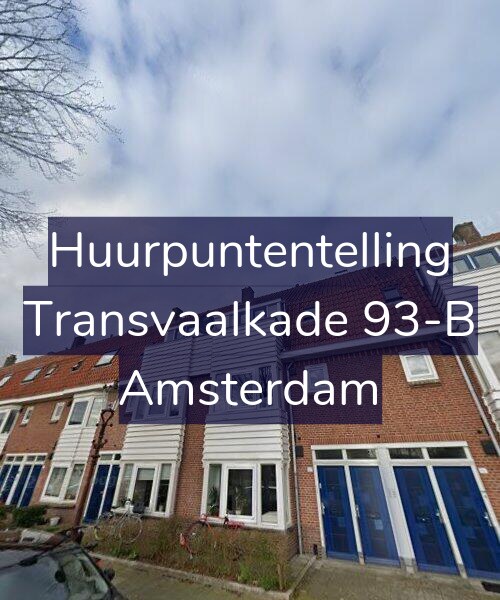 Foto gevel Huurpuntentelling voor Transvaalkade 93-B, Amsterdam