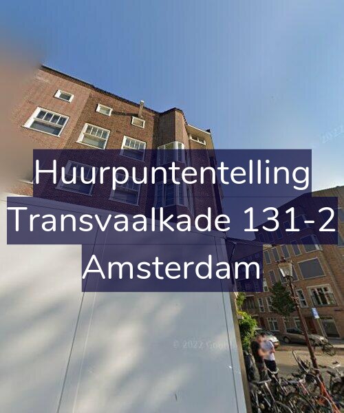 Foto gevel Huurpuntentelling voor Transvaalkade 131-2, Amsterdam